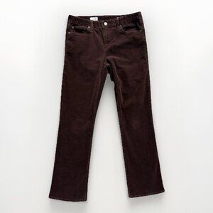 Gap Pants Womens 29P Petite Rich Eggplant Perfect Boot Corduroy Mid Rise Bootcut